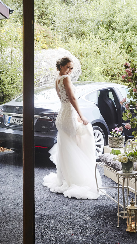 Bride by the Glass Window